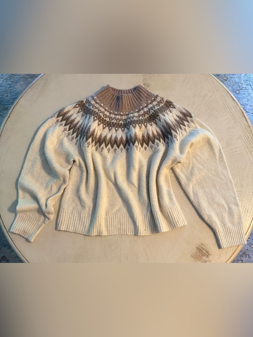 GAP Kids XL Fair Isle Yoke Mock Neck Sweater 3/$40